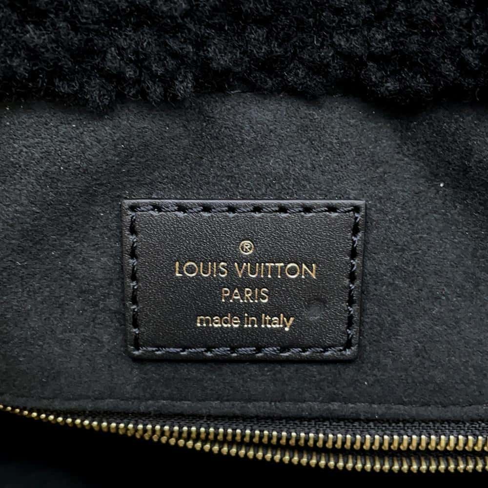 LOUIS VUITTON Onthego Noir/RedM55421 Monogram / Teddy Size GM