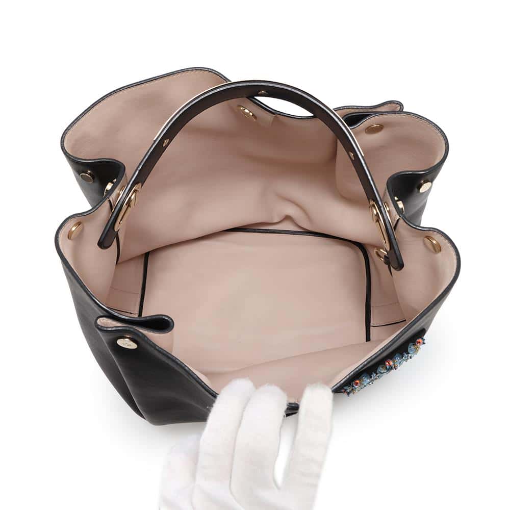 Dior 2wayBag Black Leather