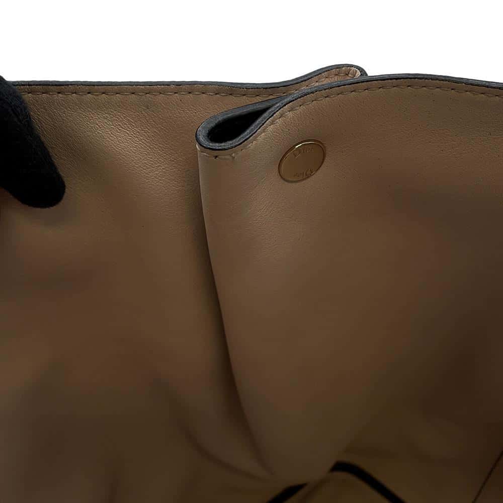 Dior 2wayBag Black Leather