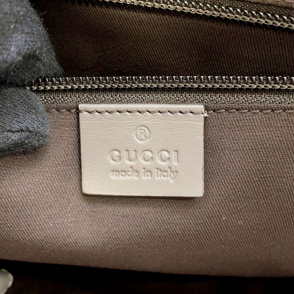 GUCCI Bright Diamante Clutch Bag Greige368564 Leather