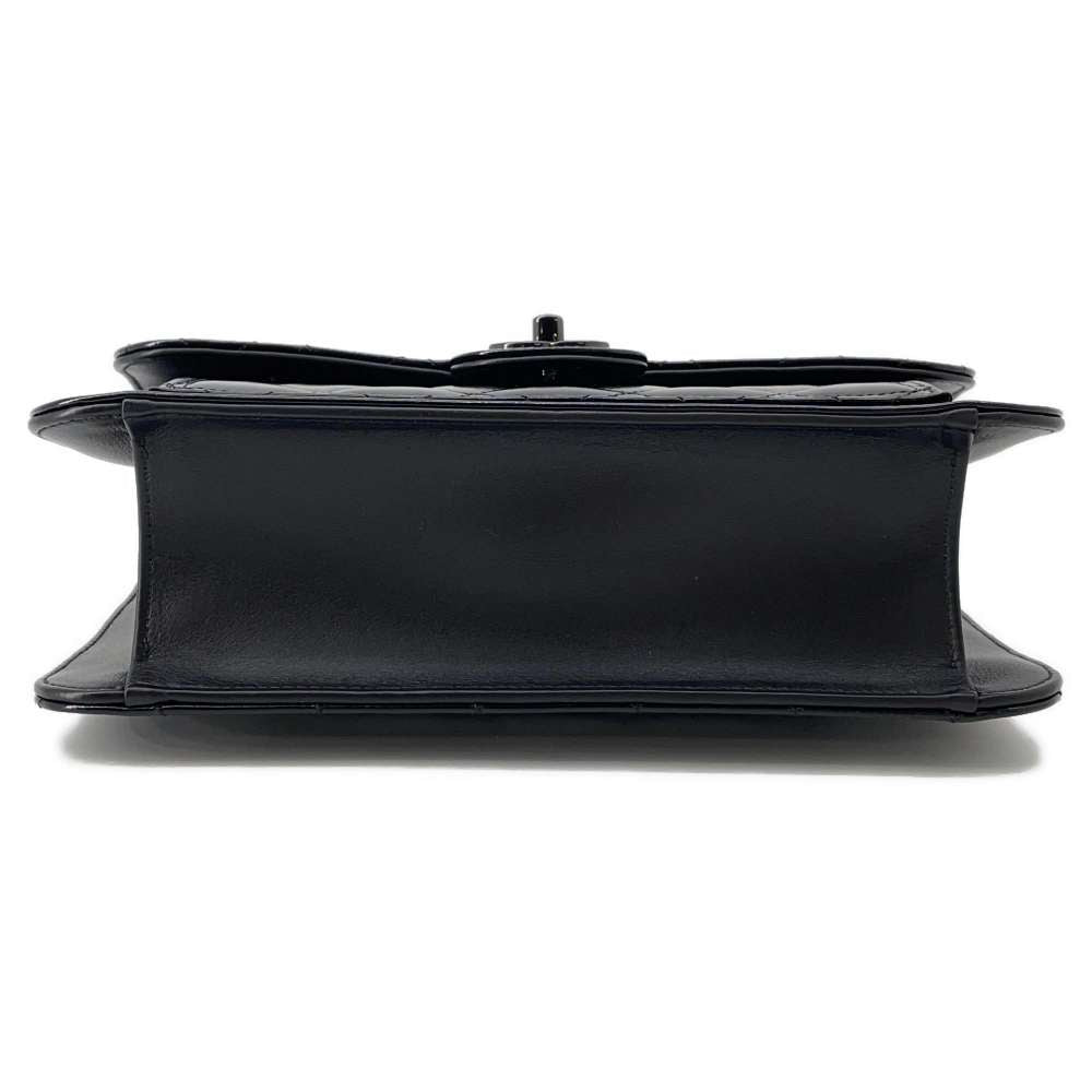 CHANEL Matelasse Flap Bag BlackAS4051 Shiny Calf Leather Size 27