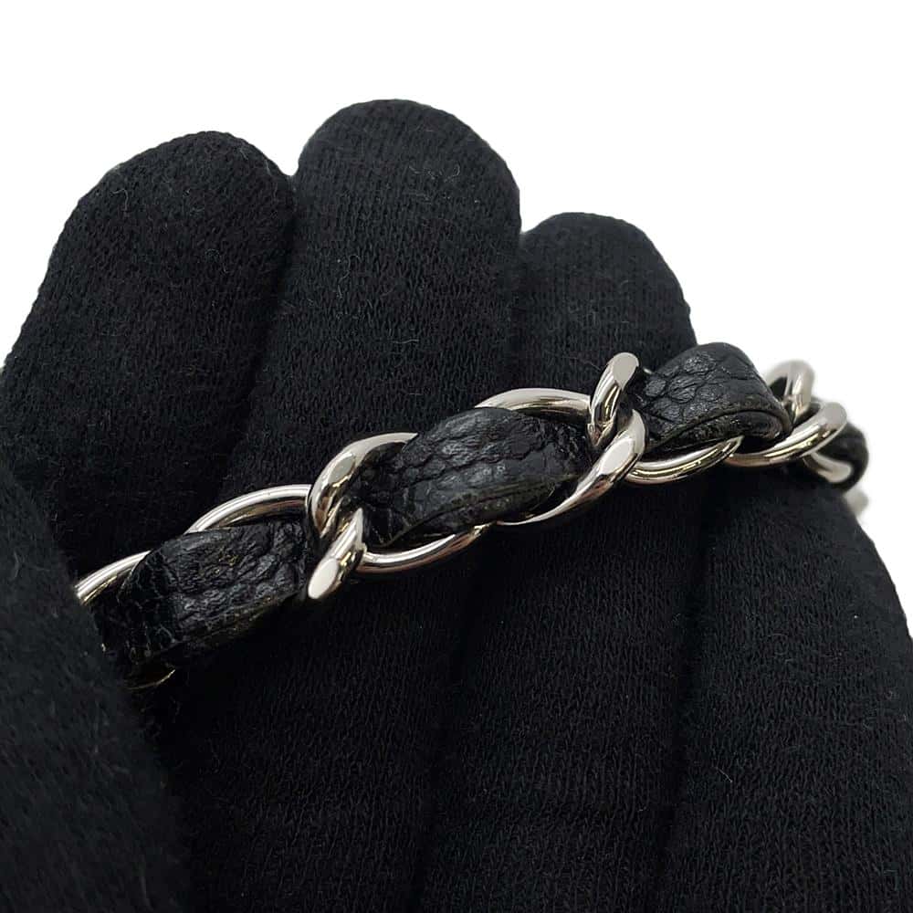 CHANEL Matelasse ChainShoulder Black Caviar Leather