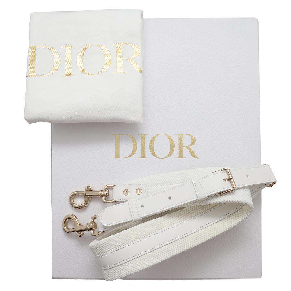 Dior Vibe Classic Bowling Bag 2wayBag Black/WhiteM620900BR Calf Leather Rubber Size Small