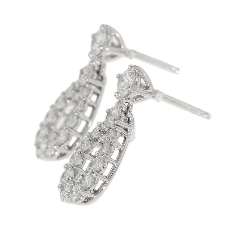 HARRY WINSTON Loop Earrings Size MediumEADPRDMDLP Pt950