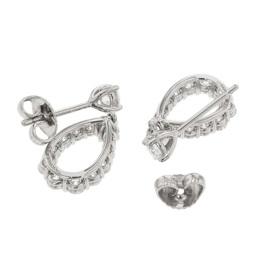 HARRY WINSTON Loop Earrings Size MediumEADPRDMDLP Pt950