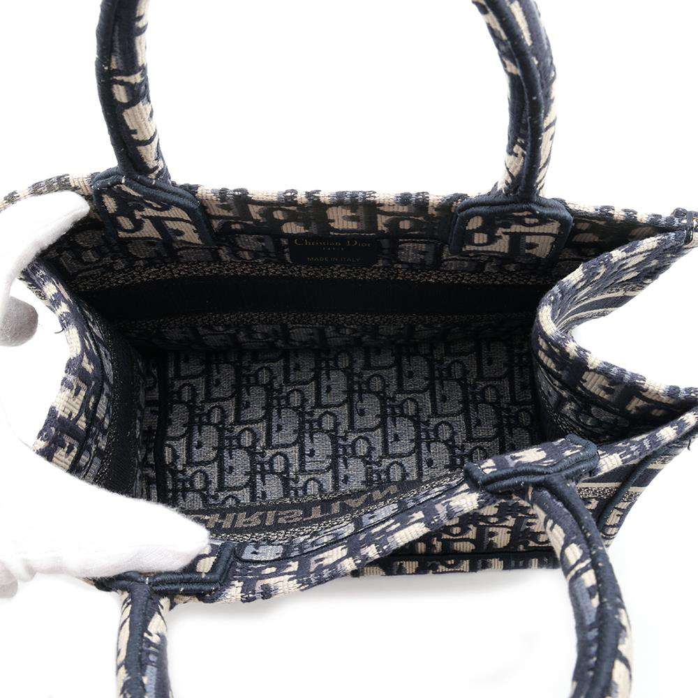 Dior Book tote NavyM1265ZRIW Canvas Size Small