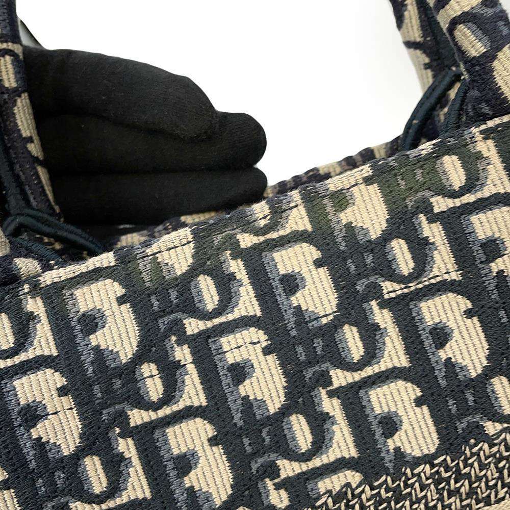 Dior Book tote NavyM1265ZRIW Canvas Size Small