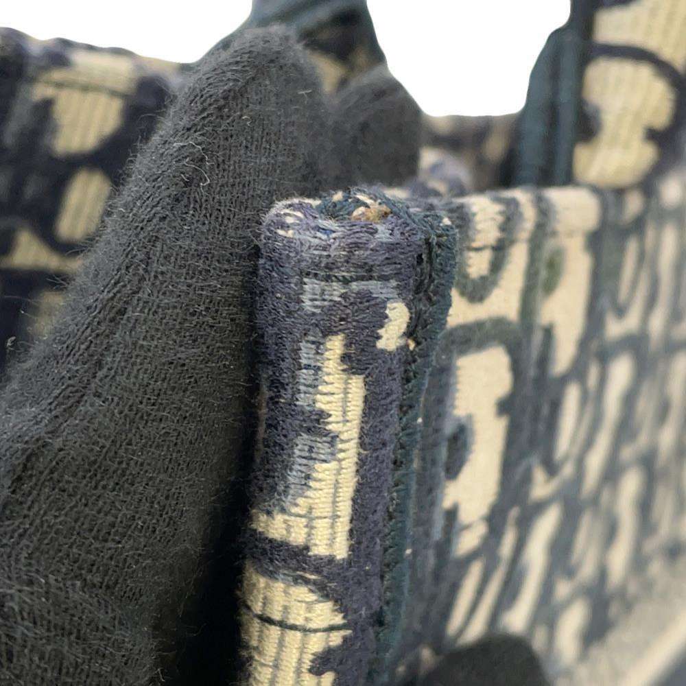 Dior Book tote NavyM1265ZRIW Canvas Size Small