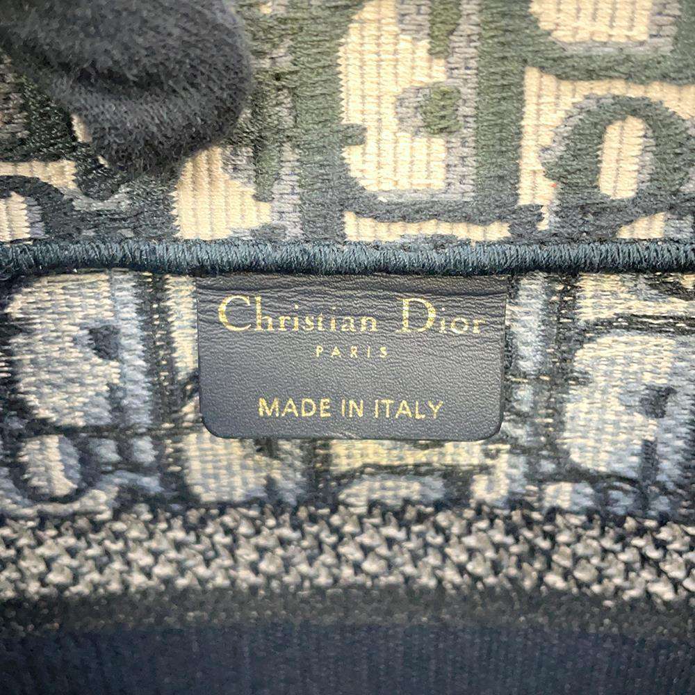 Dior Book tote NavyM1265ZRIW Canvas Size Small