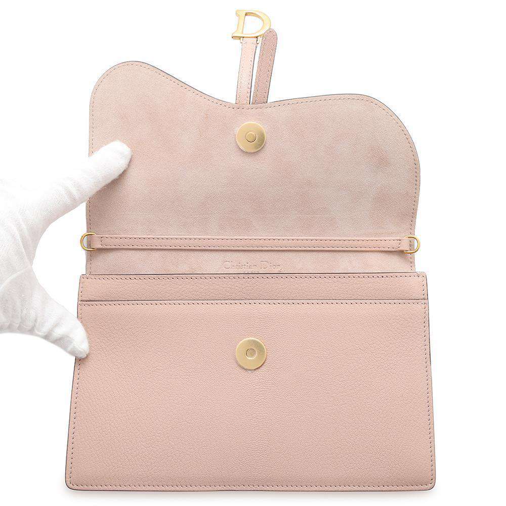 Dior Saddle ChainShoulder Bag Jasmin FlowerS5620 Leather