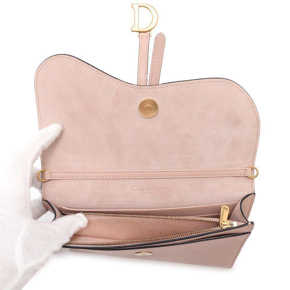 Dior Saddle ChainShoulder Bag Jasmin FlowerS5620 Leather