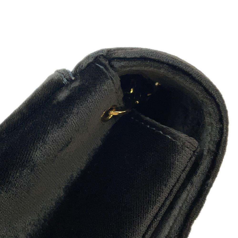 CHANEL Diana ChainShoulder Green Velour