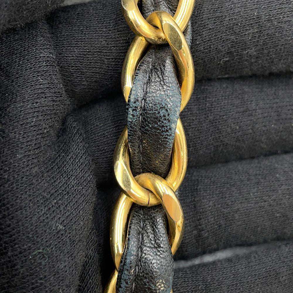 CHANEL Jumbo Matelasse ChainShoulder Bag BlackA01094 Lambskin Size 34