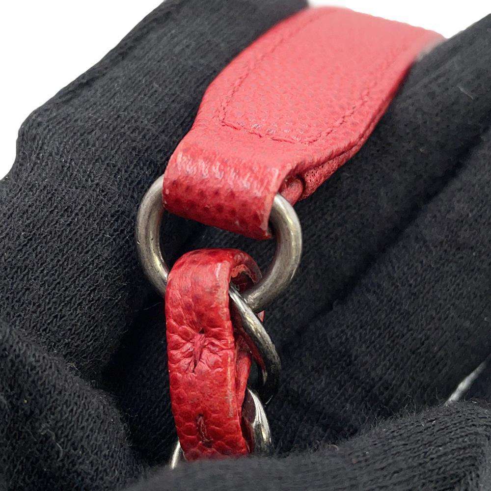 CHANEL Matelasse Coco Handle 29 RedA92991 Caviar Leather Size Large