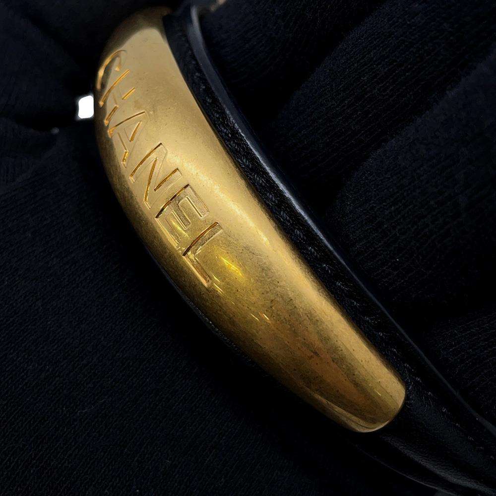 CHANEL Matelasse Top Handle Flap Bag BlackAS2431 Lambskin