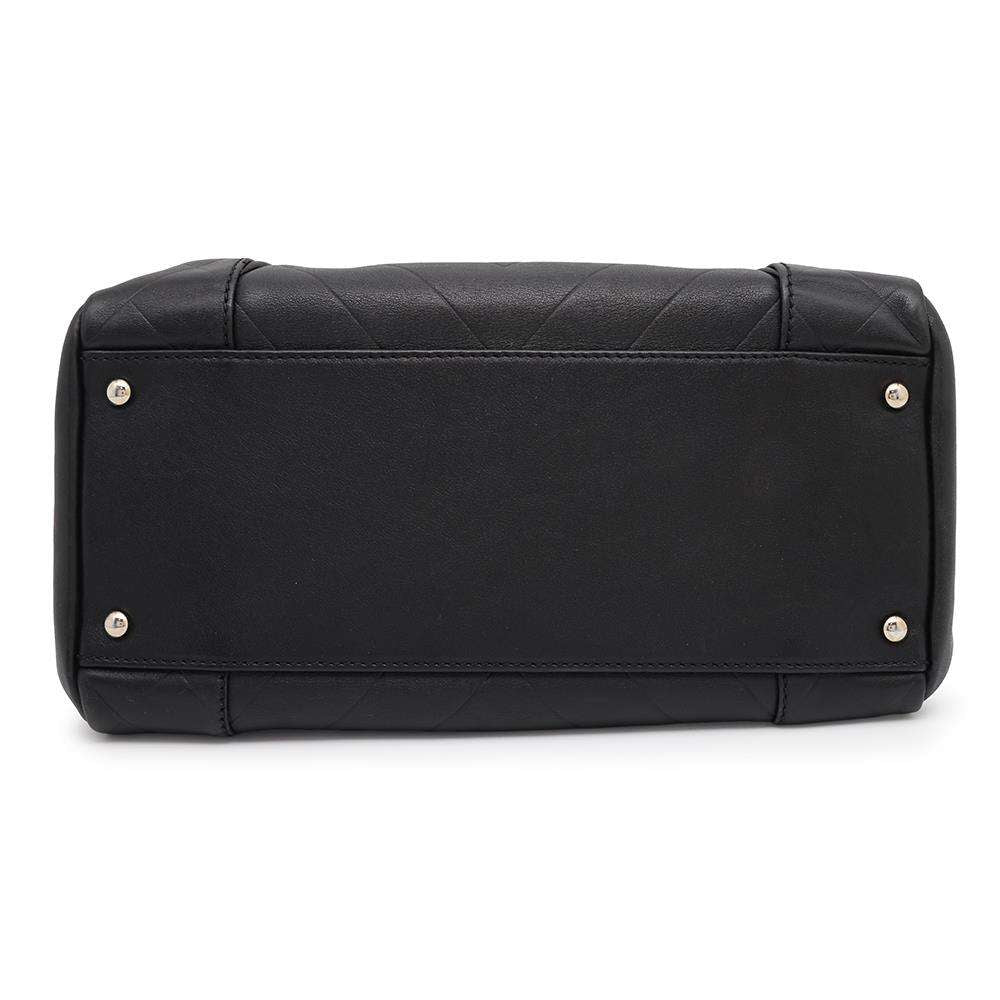 CHANEL Chevron V Stitch Mini Travel Bag BlackA30899 Leather