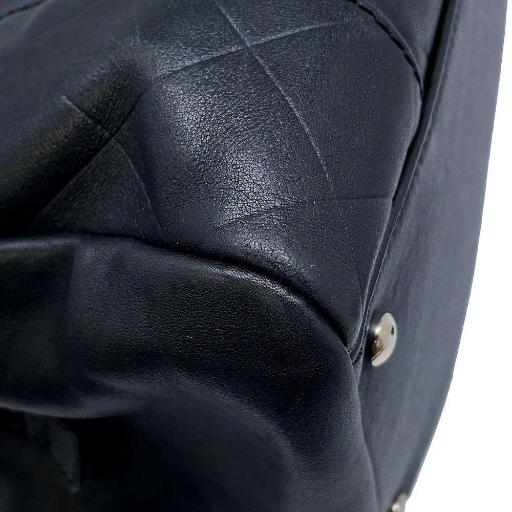 CHANEL Chevron V Stitch Mini Travel Bag BlackA30899 Leather