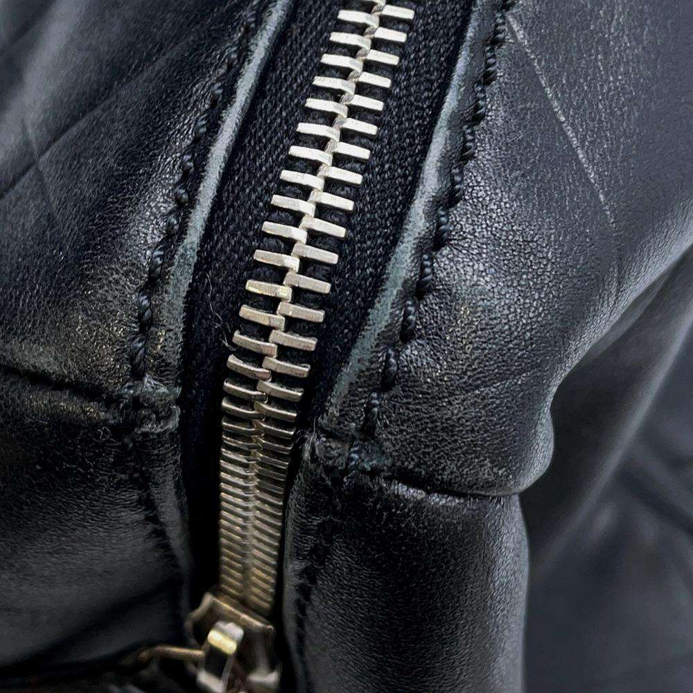 CHANEL Chevron V Stitch Mini Travel Bag BlackA30899 Leather