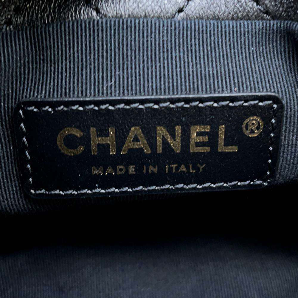 CHANEL Matelasse Pearl Shoulder Bag BlackAS2518 Lambskin