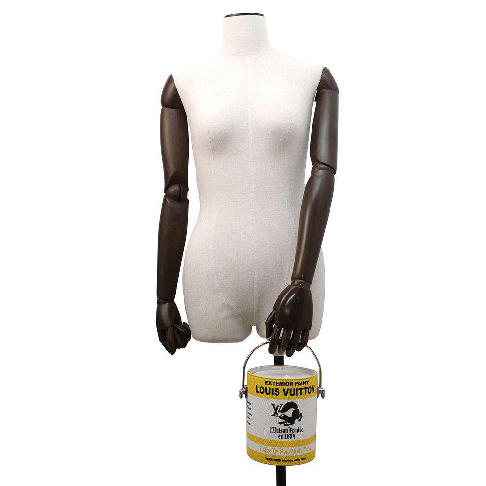 LOUIS VUITTON Paint Can YellowM81593 Canvas Leather