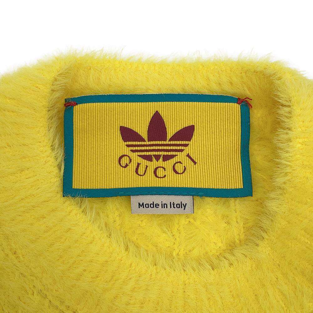 GUCCI GUCCI Adidas collaboration knit Size L Yellow Cotton100%