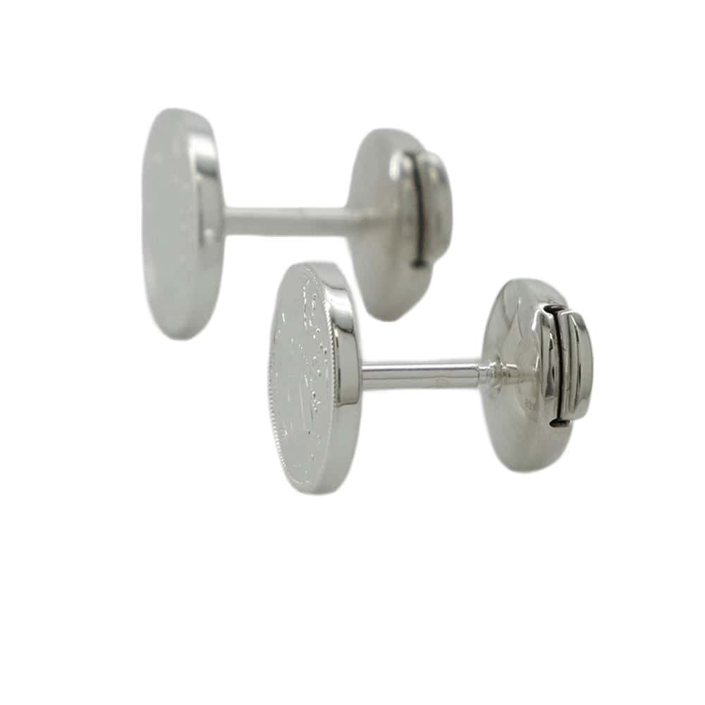 HERMES Ex Libris Earrings Size TPM SV925