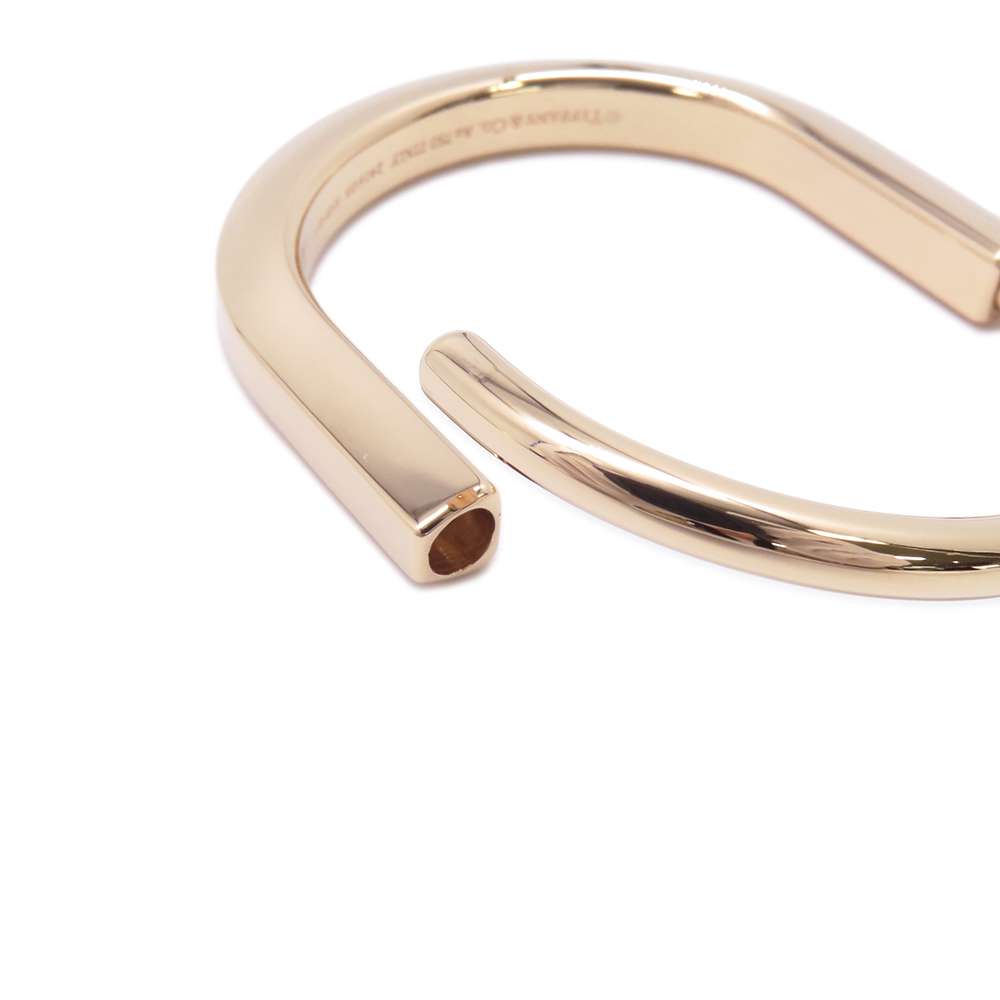 TIFFANY&Co. Padlock Bangle Bracelet Size Small70185482 18K Pink Gold