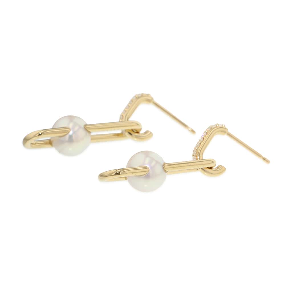 TASAKI Fine Link EarringsE-4225-18KYG 18K Yellow Gold