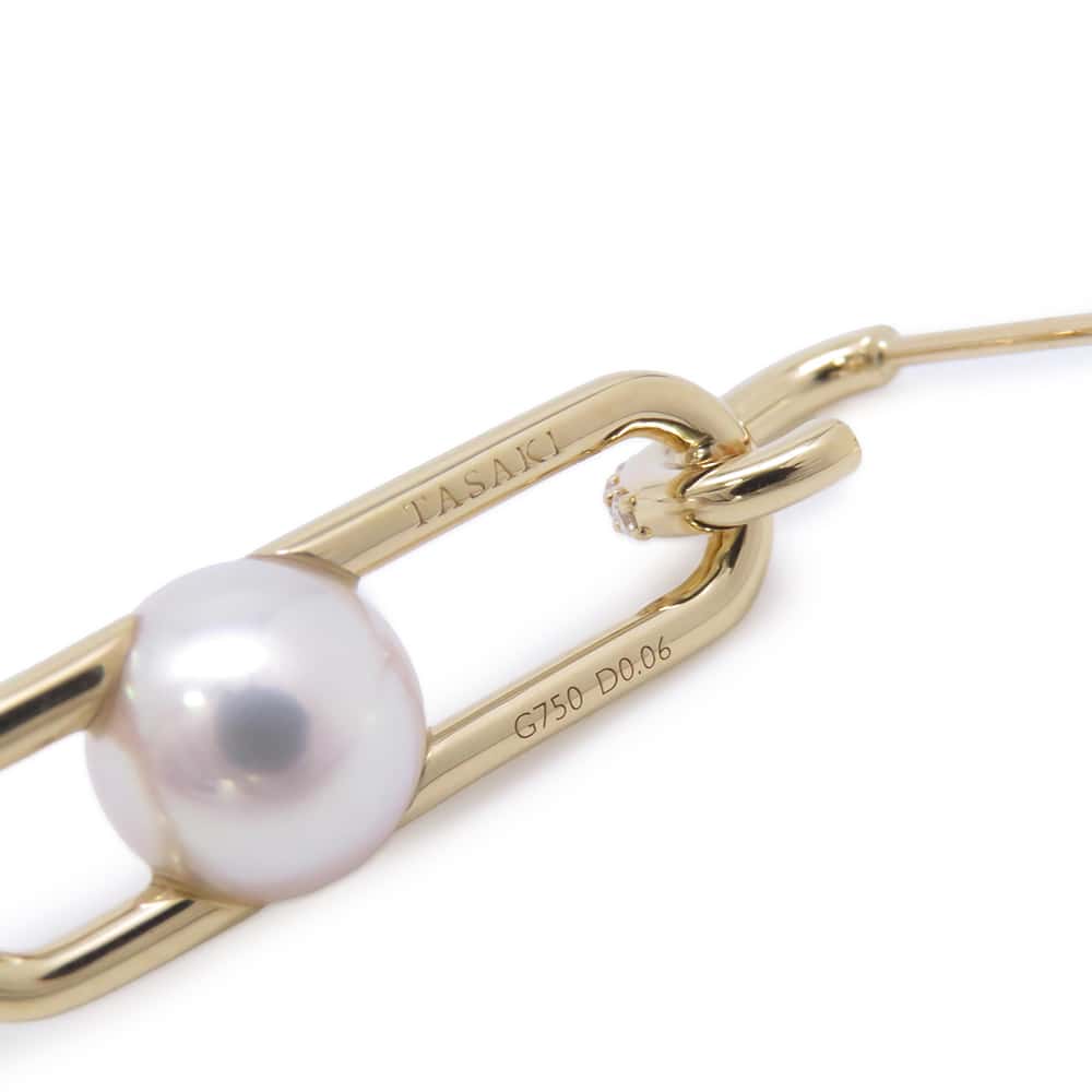 TASAKI Fine Link EarringsE-4225-18KYG 18K Yellow Gold