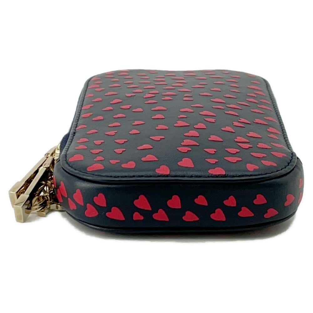 Dior Phone holder I LOVE Paris Navy/Red Leather