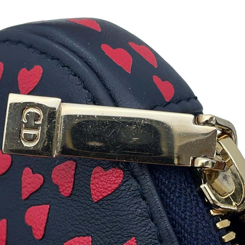 Dior Phone holder I LOVE Paris Navy/Red Leather