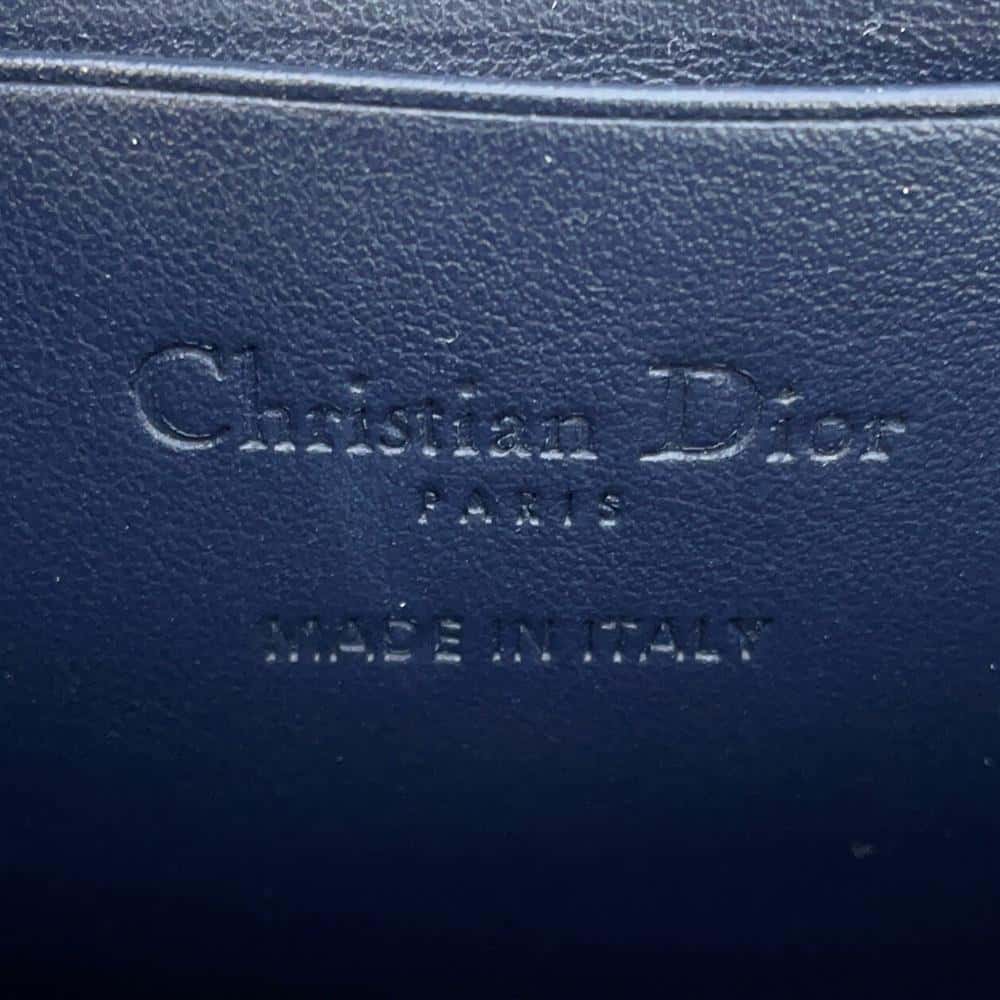 Dior Phone holder I LOVE Paris Navy/Red Leather