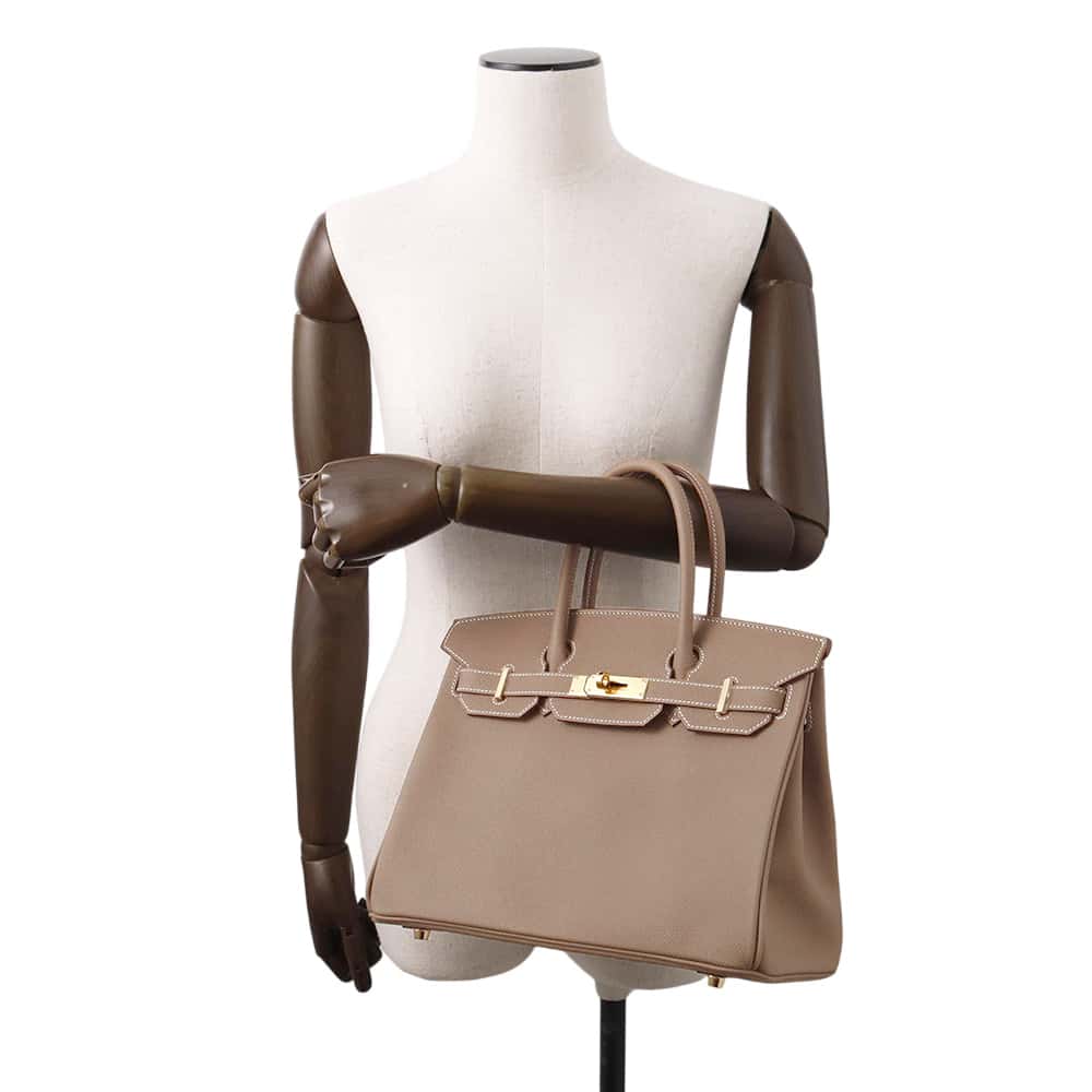 HERMES Birkin Etoupe Epsom Size 30
