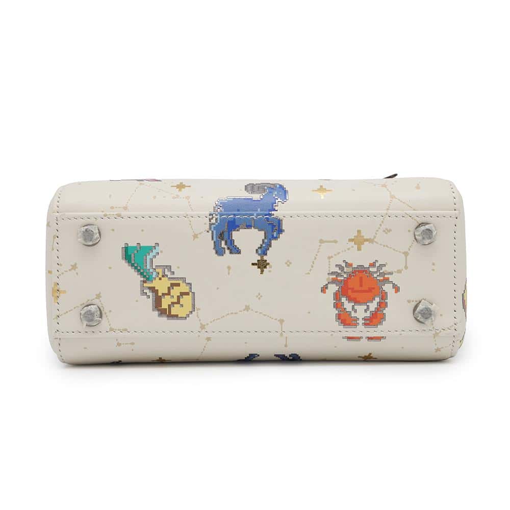 Dior Lady Dior 2WAY Handbag Constellation Ivory/MulticolorS0856BNER Leather Size Mini