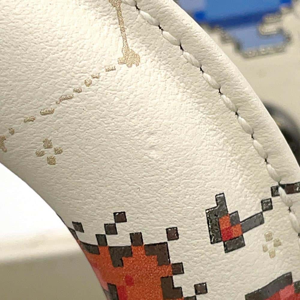 Dior Lady Dior 2WAY Handbag Constellation Ivory/MulticolorS0856BNER Leather Size Mini