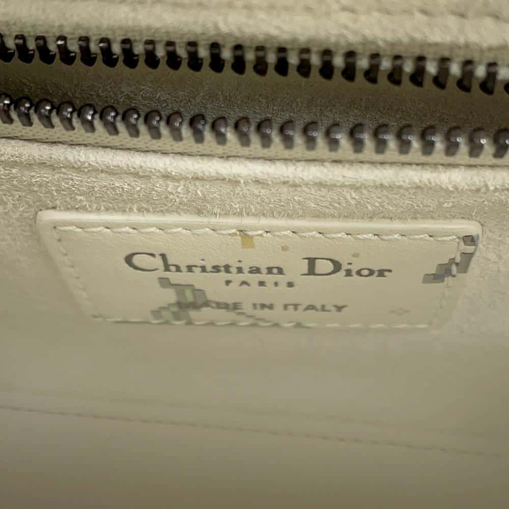 Dior Lady Dior 2WAY Handbag Constellation Ivory/MulticolorS0856BNER Leather Size Mini