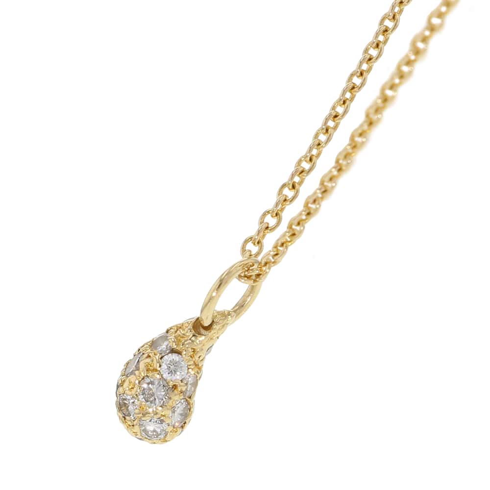 TIFFANY&Co. Teardrop Necklace 18K Yellow Gold