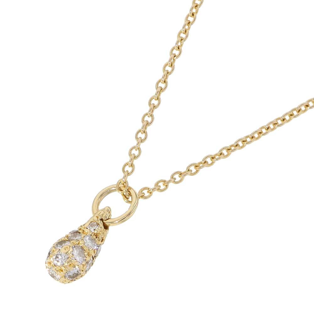 TIFFANY&Co. Teardrop Necklace 18K Yellow Gold