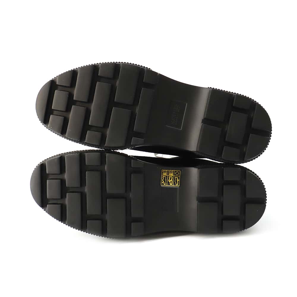 HERMES Itinerail EncreBoots Black Canvas Size 38