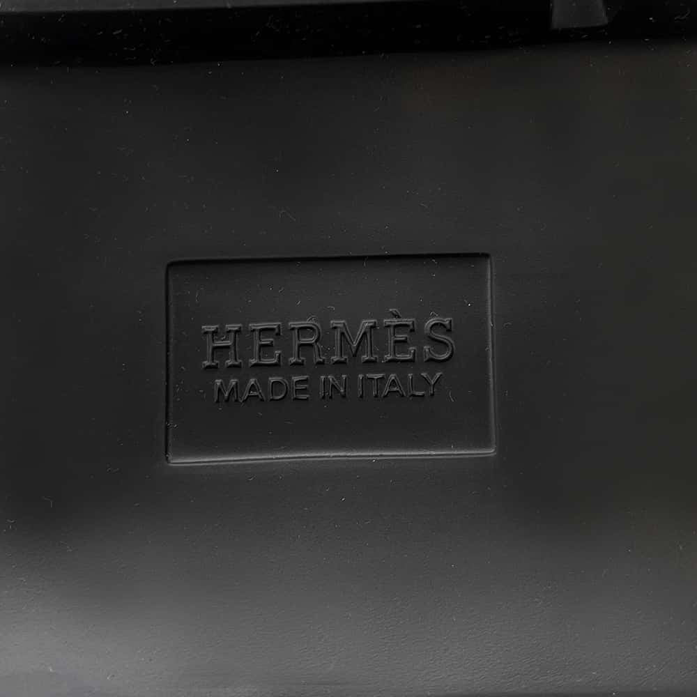 HERMES Itinerail EncreBoots Black Canvas Size 38