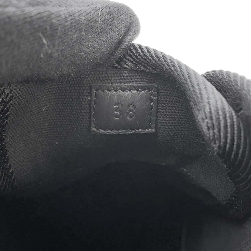HERMES Itinerail EncreBoots Black Canvas Size 38