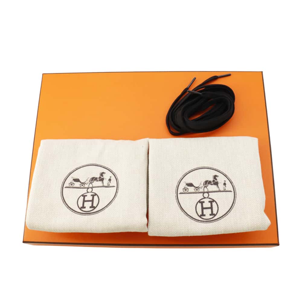 HERMES Itinerail EncreBoots Black Canvas Size 38
