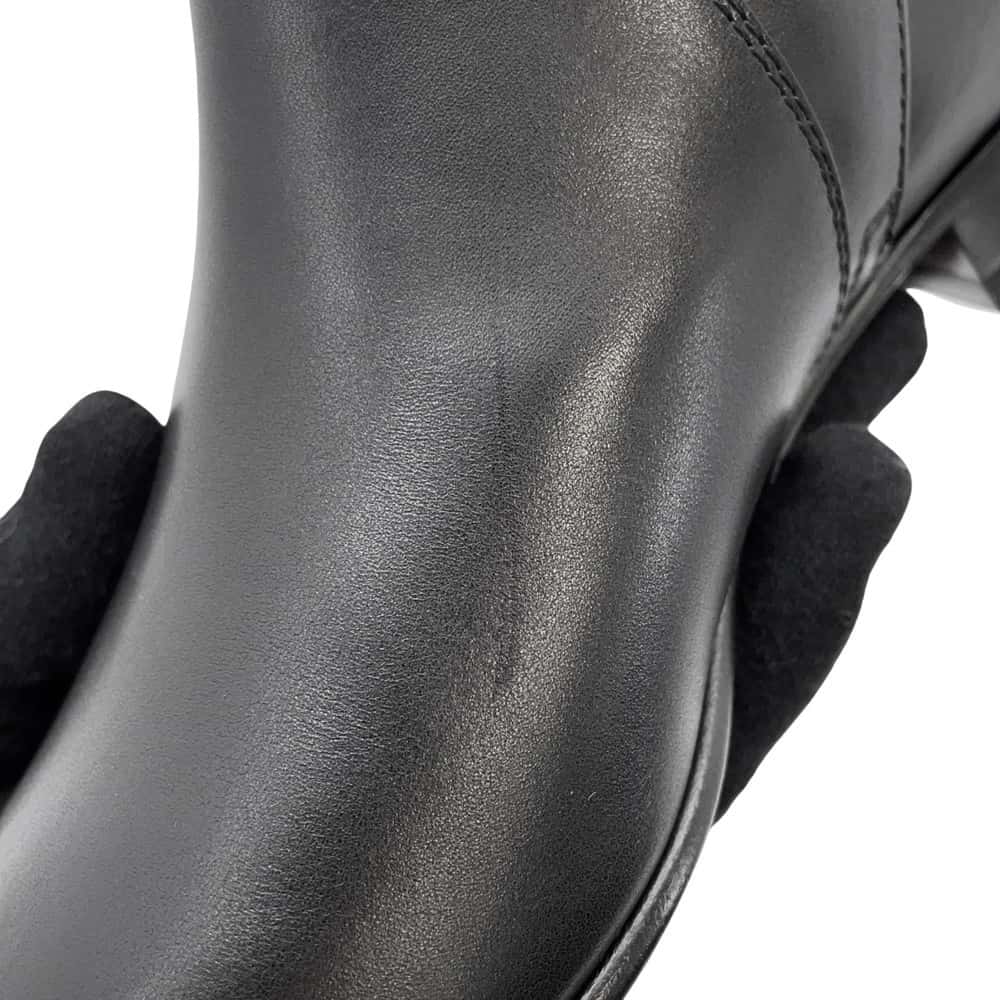 HERMES Short boots 《Neo》 BlackH162133Z Leather Size 34