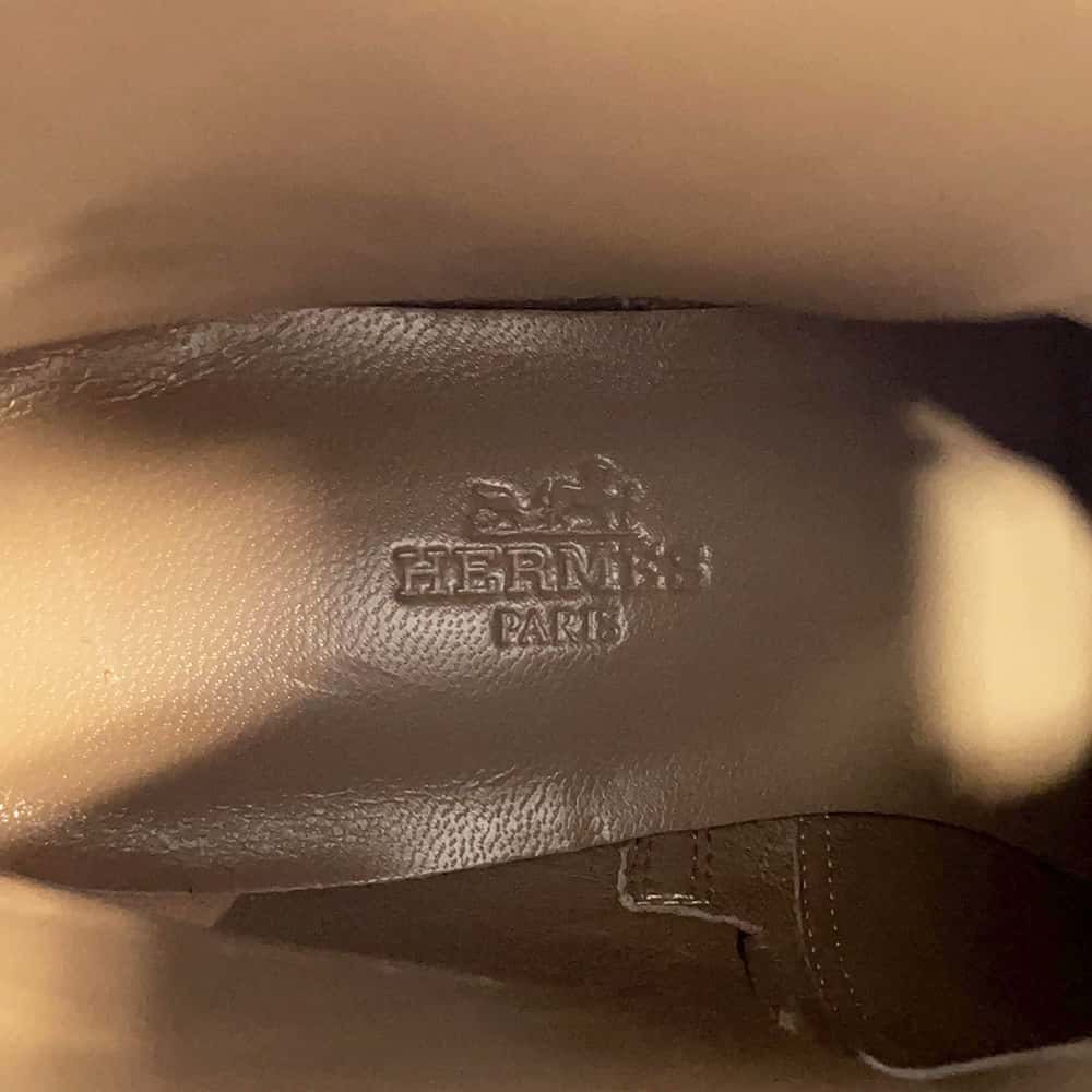 HERMES Short boots 《Neo》 BlackH162133Z Leather Size 34