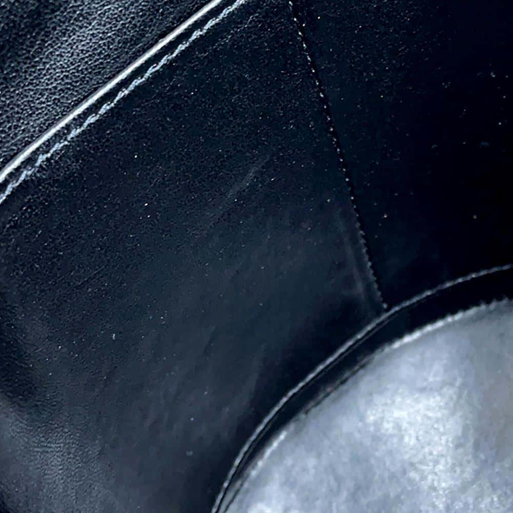 CHANEL Chevron 2way vanity Black Caviar Leather