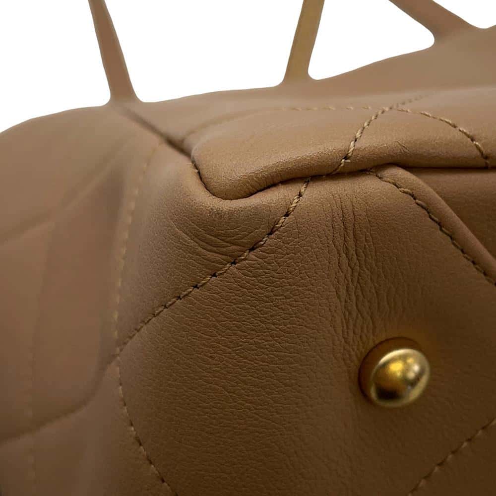 CHANEL Matelasse ChainShoulder Tote BeigeAS3508 Lambskin