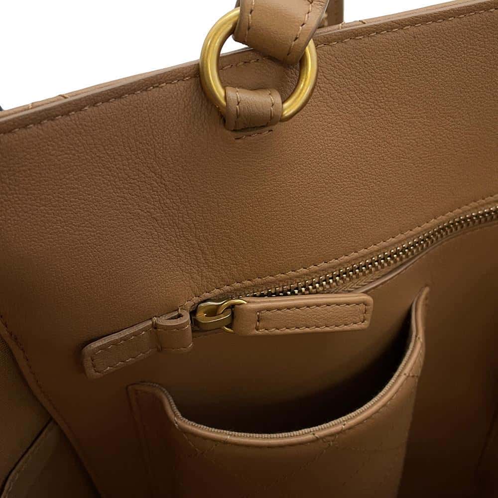 CHANEL Matelasse ChainShoulder Tote BeigeAS3508 Lambskin