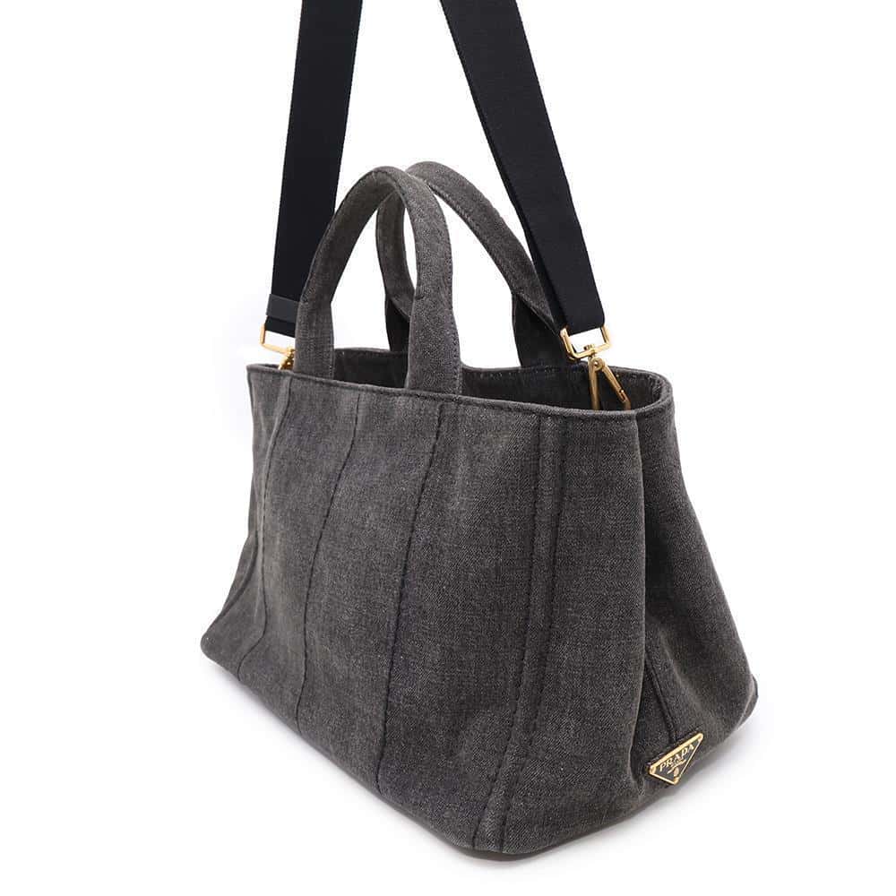 PRADA 2way Canapa Gray1BG642 Denim