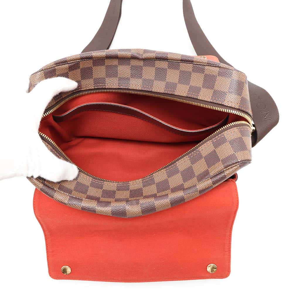 LOUIS VUITTON Naviglio RedN45255 Damier Ebene Canvas