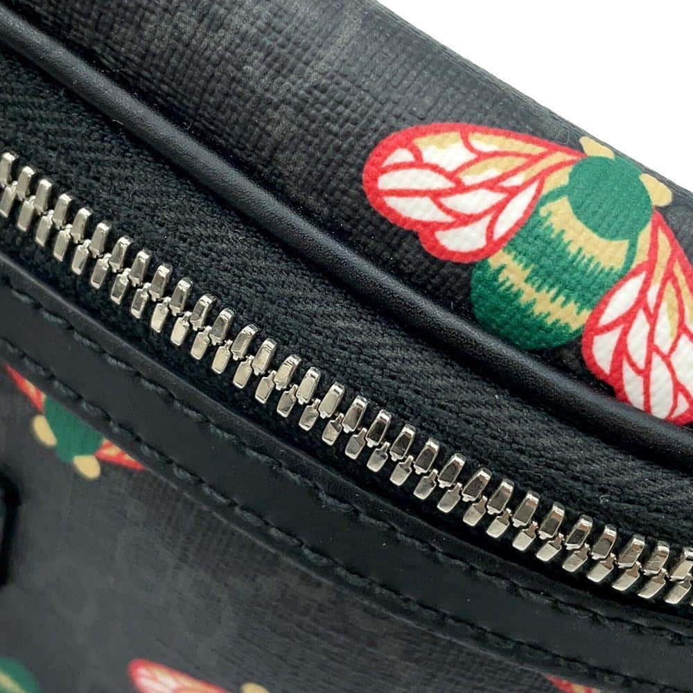 GUCCI B GG Supreme Crossbody Bag Black675181 GG SupremeCanvas